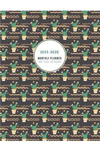 2019-2020 Monthly Planner Two Year Calendar
