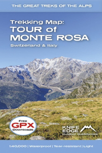 Tour of Monte Rosa Trekking Map