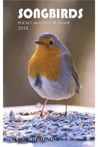 Songbirds Pocket Monthly Planner 2018