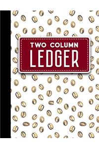 Two Column Ledger: Account Book Journal, Accounting Notebook, Ledger Books For Bookkeeping, 8.5" x 11", 100 pages