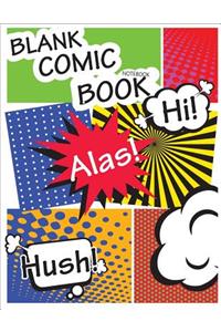 Blank Comic Book Notebook