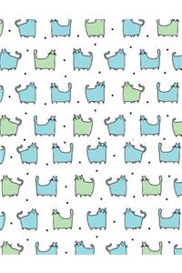 Cats Notebook - 4x4 Quad Ruled