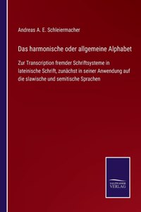 harmonische oder allgemeine Alphabet
