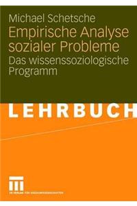 Empirische Analyse Sozialer Probleme: Das Wissenssoziologische Programm