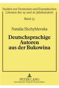 Deutschsprachige Autoren Aus Der Bukowina