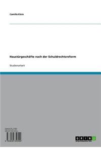 Hausturgeschafte Nach Der Schuldrechtsreform