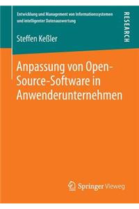 Anpassung Von Open-Source-Software In Anwenderunternehmen