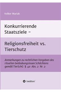 Konkurrierende Staatsziele - Religionsfreiheit vs. Tierschutz