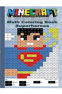 Minecraft Math Coloring Book - Superheroes