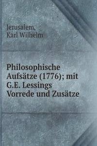 Philosophische Aufsatze (1776)