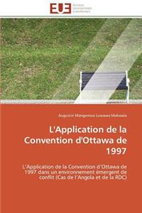 L'application de la convention d'ottawa de 1997