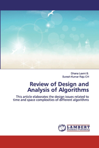 Review of Design and Analysis of Algorithms