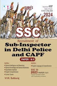 SSC Sub-Inspectors in Delhi Police and CAPFs Paper 1 and 2 Exam Book in English Medium - Latest Updated Edition 2023