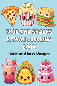 Food and Snacks Kawaii Coloring Book