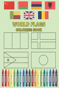 world flags coloring book