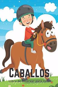 Caballos Libro de colorear para niños