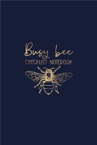 Busy Bee Checklist Notebook