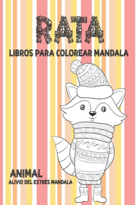 Libros para colorear Mandala - Alivio del estrés Mandala - Animal - Rata