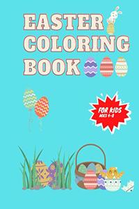 Easter Coloring Book For Kids Ages 4-8