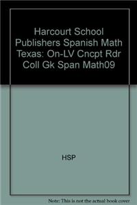 Harcourt School Publishers Spanish Math Texas
