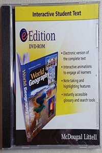 McDougal Littell World Geography: Eedition DVD-ROM Grades 9-12 2009