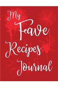 My Fave Recipes Journal