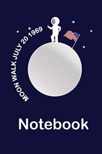 Moon Landing USA Fifty Years' Anniversary Notebook