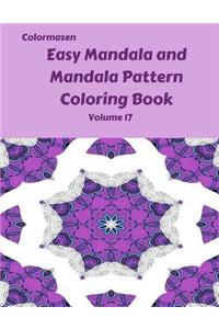 Easy Mandala and Mandala Pattern Coloring Book Volume 17