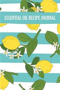 Essential oil recipe journal