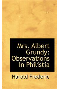 Mrs. Albert Grundy