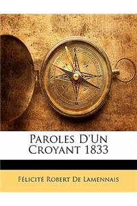 Paroles D'Un Croyant 1833