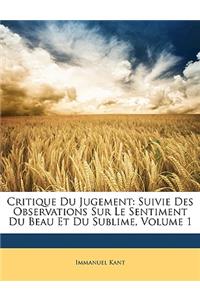 Critique Du Jugement