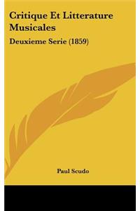 Critique Et Litterature Musicales
