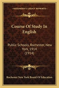 Course Of Study In English