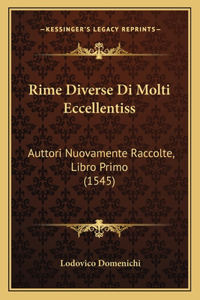 Rime Diverse Di Molti Eccellentiss