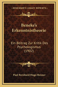 Beneke's Erkenntnistheorie