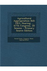Agricultural Appropriation Bill