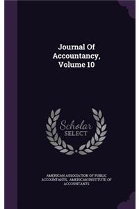 Journal Of Accountancy, Volume 10