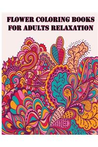 Flower Coloring Books For Adults Relaxation