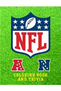 NFL Coloring Book and Trivia