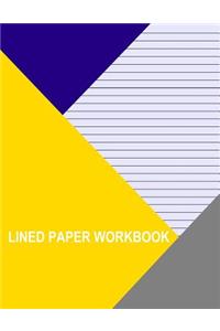 Lined Paper Workbook