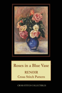 Roses in a Blue Vase