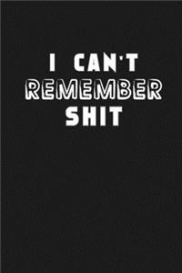 Shit I Can't Remember