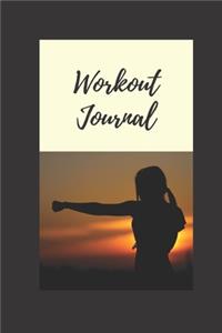 Workout Journal / Fitness Log Book / Exercise Gym Planner, Diary ( 6 x 9, 100 pages, softcover )