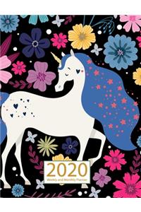 Unicorn 2020 Planner Weekly and Monthly