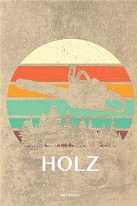 Holz - Notizbuch