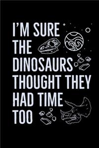I'm Sure The Dinosaurs Thought They Had Time Too