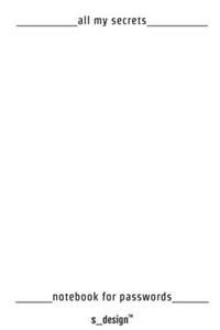 Notizbuch für Passwörter