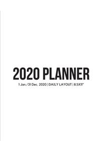 Simple 2020 Daily Planner