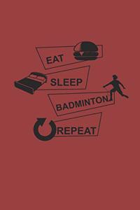 Eat Sleep Badminton Repeat
